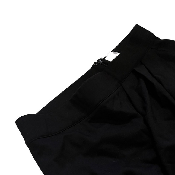 Iris & Ink Asymmetrical Midi Pencil Skirt Viscose Blend Women Black US 6 - Picture 2 of 6